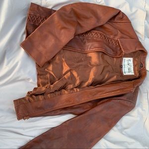 authentic Michael Hoban leather jacket